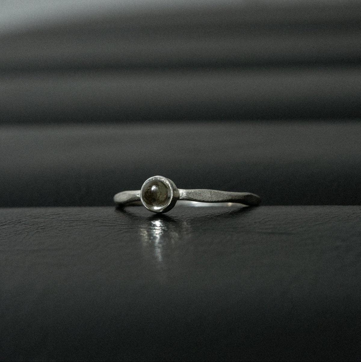 Drop Ring (Green Topaz)