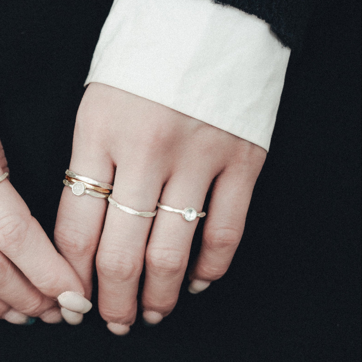 Weathered Ring(18K Gold Plating)