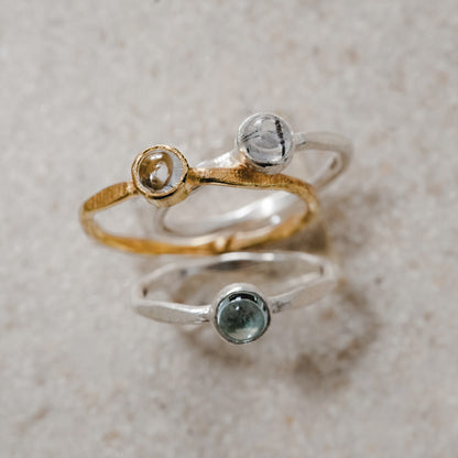 Drop Ring (Herkimer diamond)