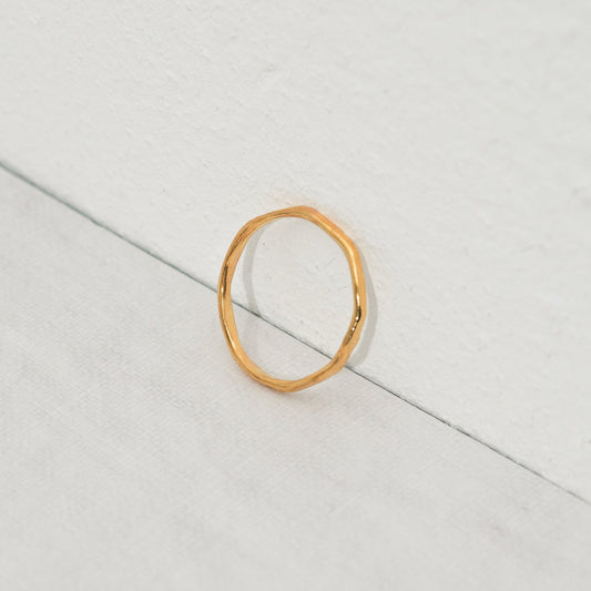 Weathered Ring(18K Gold Plating)