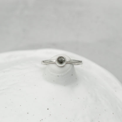 Drop Ring (Green Topaz)