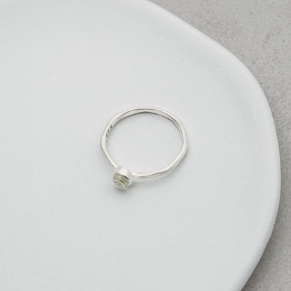 Drop Ring (Green Topaz)
