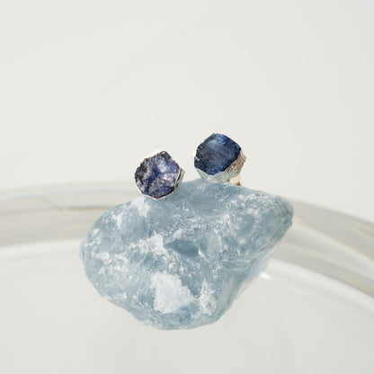 Ripple Stone Pierce(Sapphire)