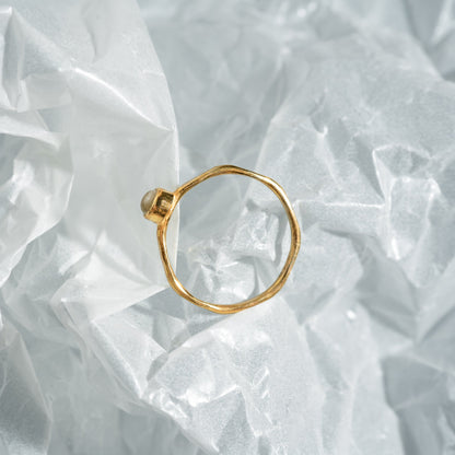 Drop Ring (Herkimer diamond)