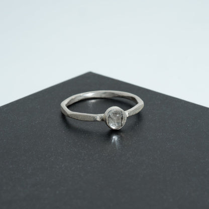 Drop Ring (Black Rutilated Qtz)