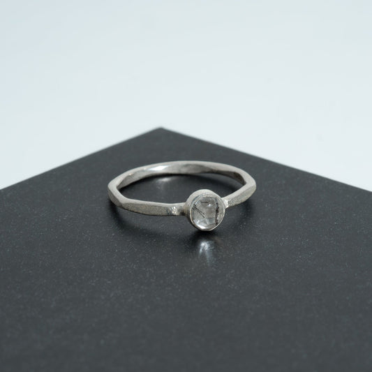 Drop Ring (Black Rutilated Qtz)