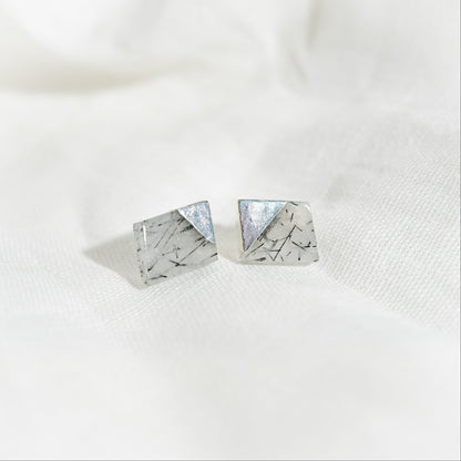 Mirror Pierce(Black Rutilated Quartz)