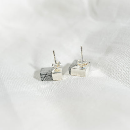 Mirror Pierce(Black Rutilated Quartz)