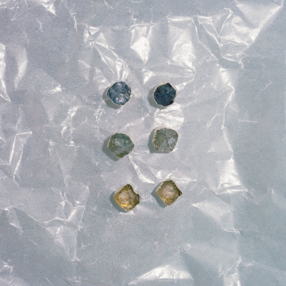 Ripple Stone Pierce(herkimer quartz)